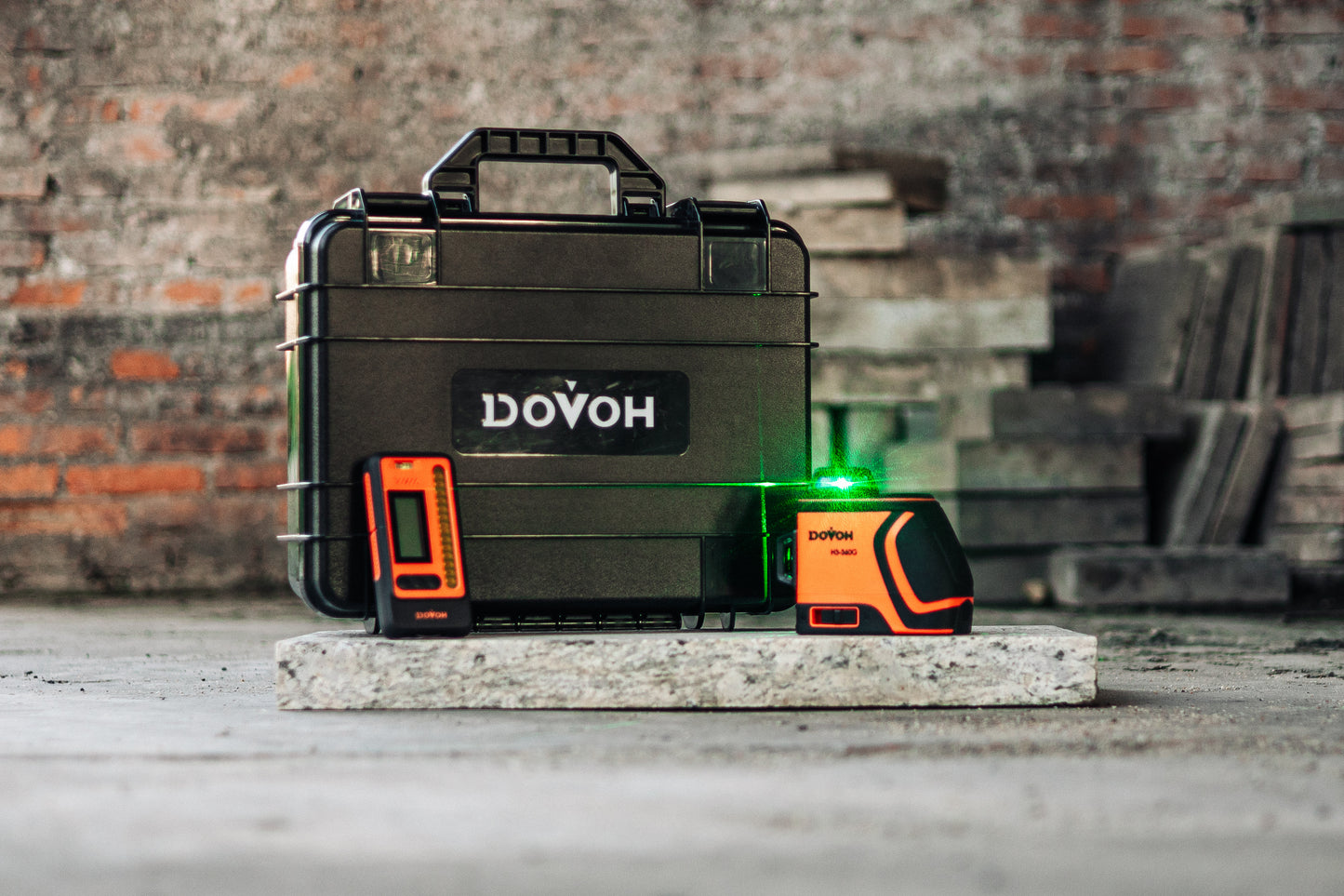 Outdoor Laser Level With Receiver- Dovoh H3-360G-KIT